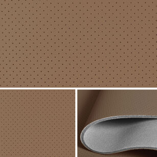 Kunstleder Leder kaschiert perforiert Sitzbezug Autostoff Canyon T224_01 Beige 