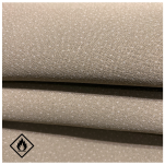 Autodachhimmelstoff Beige mit weißen Punkten – mit 3 mm schwer entflammbarem Schaumstoff, Breite 160 cm - 2